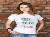 Приличный подарок на день рождения - Футболка женская с вашим текстом Be calm make love в г. Липецк