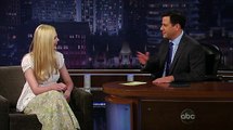 Elle Fanning on Jimmy Kimmel (06-13-2011) part 2