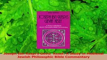 PDF Download  Joseph Ibn Kaspis Gevia  Kesef A Study in Medieval Jewish Philosophic Bible Commentary Download Online