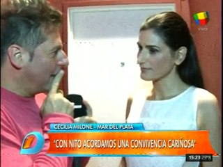 Cecilia Milone hablo tras el polemico beso