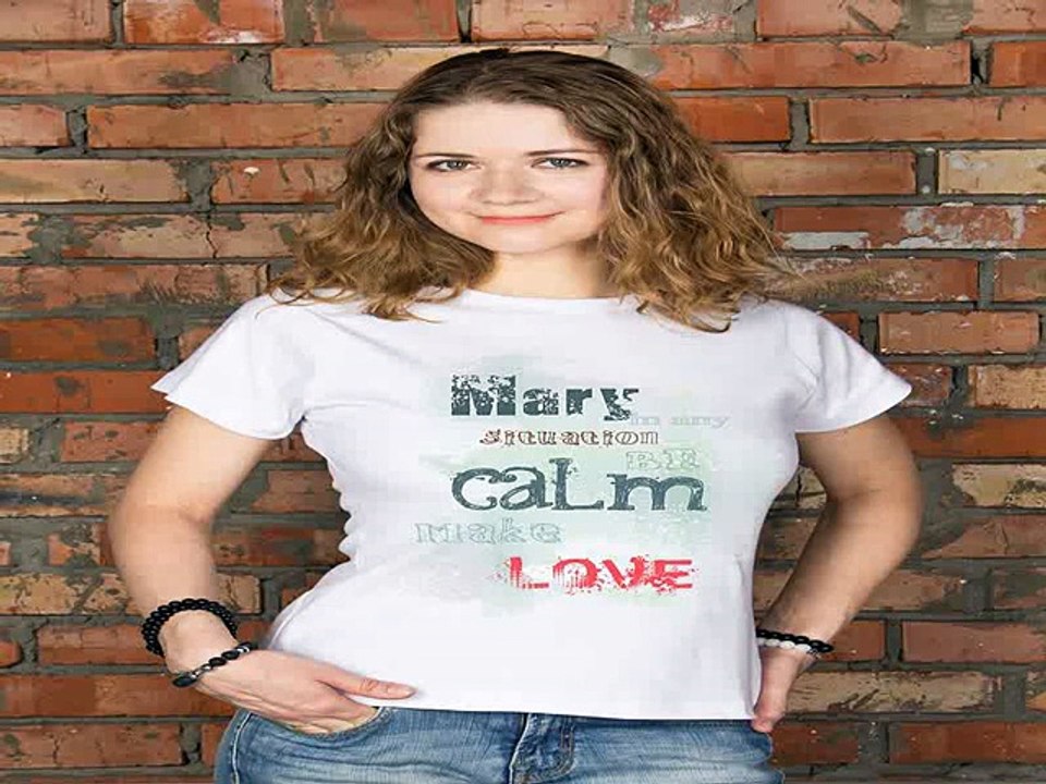 Популярный подарок на все случаи жизни - Футболка женская с вашим текстом Be calm make love в г. Челябинск