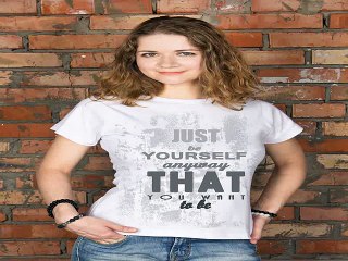 Топ 10! подарок на день рождения - Футболка женская с вашим текстом Just be в г. Магнитогорск