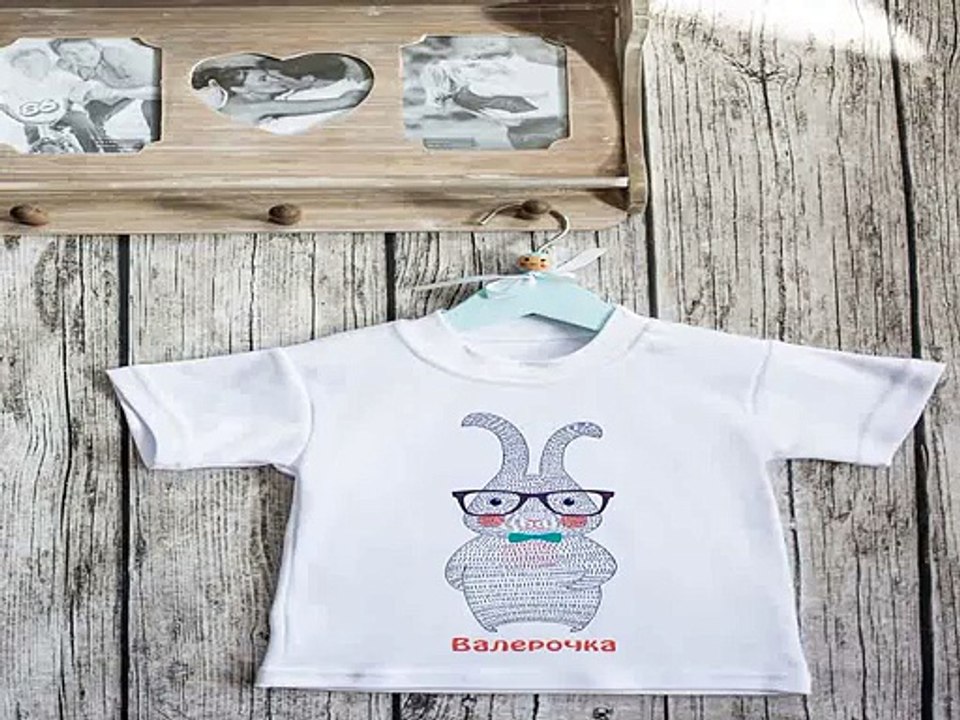 Популярный подарок на именины - Футболка детская с вашим текстом Зайка в г. Рязань