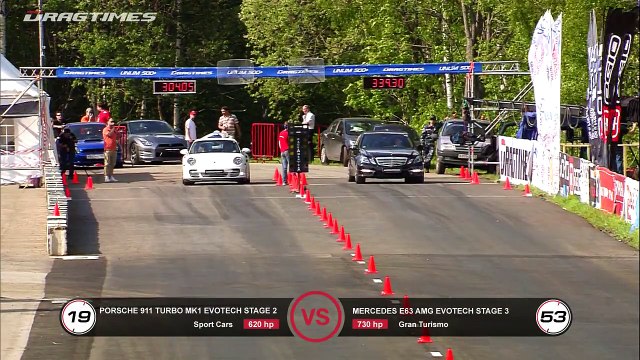 Mercedes E63 AMG (W212) Evotech vs BMW X6M / X5M vs Porsche 911 Turbo