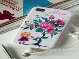 Самый популярный подарок на день рождения - Чехол для iphone 4/4S с вашим текстом Цветы в г. Казань
