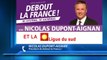 D!CI TV : Nicolas Dupont-Aignan vent debout contre Debout la Gauche
