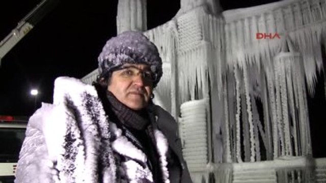 Erzurum'da Buz ve Ateş Şov