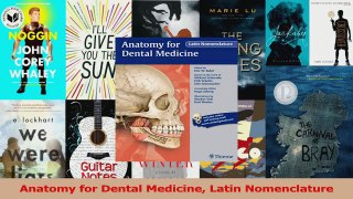 PDF Download  Anatomy for Dental Medicine Latin Nomenclature PDF Online
