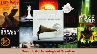 PDF Download  Sound An Acoulogical Treatise Read Online