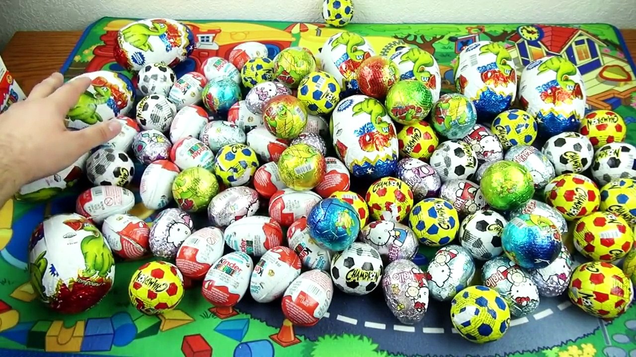100 surprise eggs