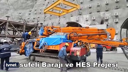 Yusufeli barajında Hollywood filmi gibi sahneler