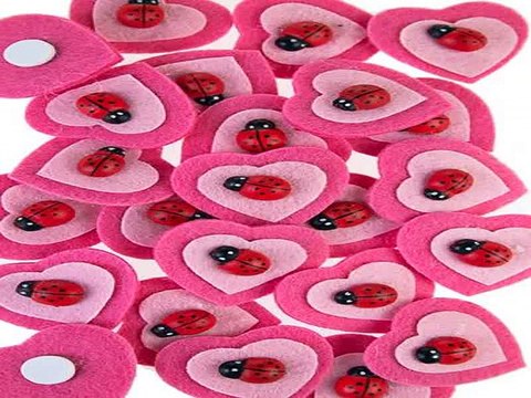 Стильный подарок на день рождения - Набор сувениров Сердечки с божьей коровкой в г. Владивосток