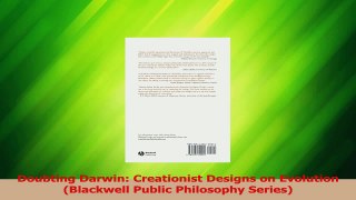 PDF Download  Doubting Darwin Creationist Designs on Evolution Blackwell Public Philosophy Series Download Full Ebook