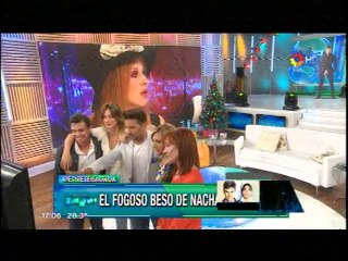 El beso entre Nacha Guevara y Fernando Dente