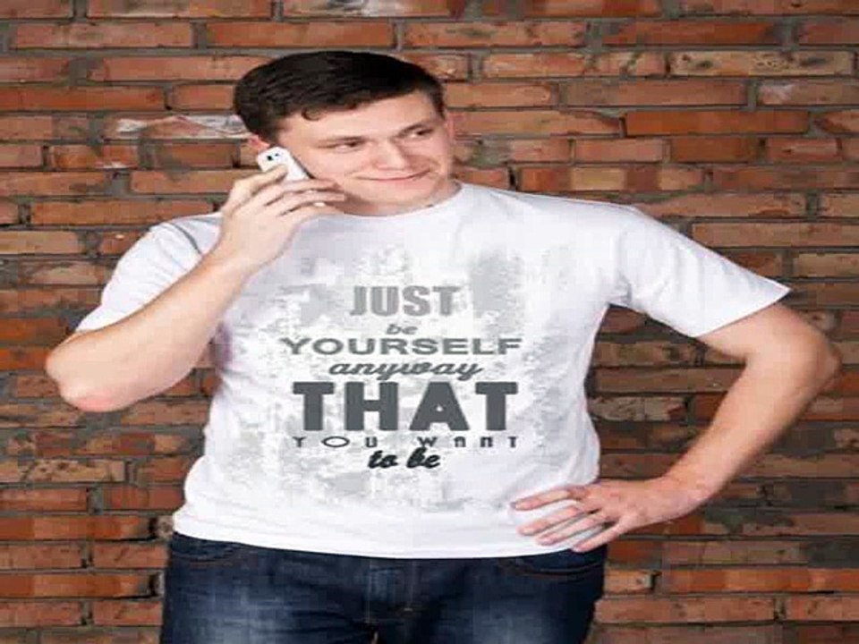 Недорогой подарок на именины - Футболка мужская с вашим текстом Just be в г. Красноярск