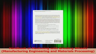 PDF Download  Handbook of Machining with Grinding Wheels Manufacturing Engineering and Materials Download Online