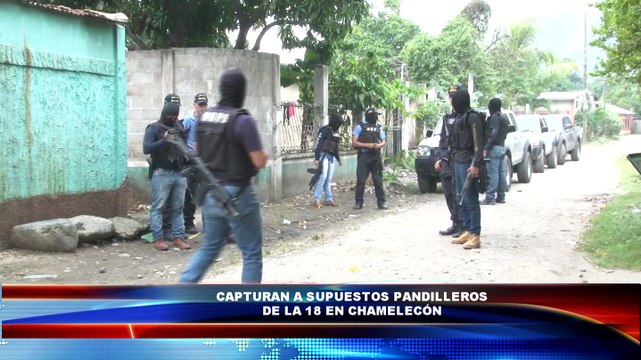 Capturan a cinco presuntos pandilleros de la mara 18