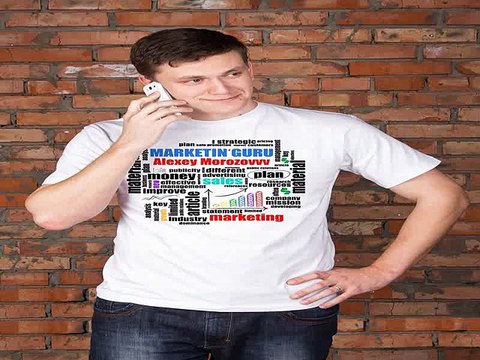 Самый лучший подарок на день рождения - Футболка мужская с вашим текстом Подарок маркетологу в г. Новосибирск