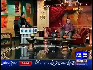 Hasb e Haal - 1 January 2016 - Azizi as PM Anjum Dunya News- Dailymotion