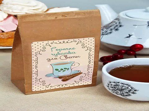 Четкий подарок на именины - Чай с Вашим именем Вкусные пожелания в г. Краснодар