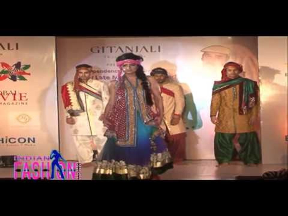 Backless Indian Model Walk on Ramp