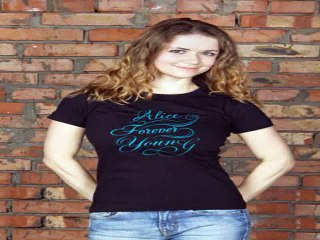 Приличный подарок на день рождения - Футболка женская с вашим текстом Forever young в г. Липецк