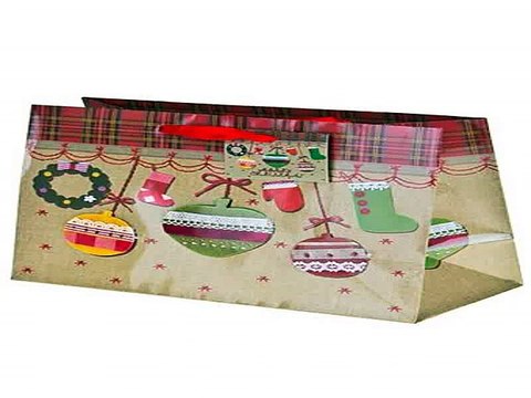 Ура! Долго искал подарок на день рождения - Пакет подарочный новогодний Елочные игрушки в г. Кемерово