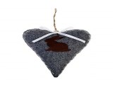 Топ 10! подарок на именины - Украшение декоративное Сердце с зайчиком в г. Краснодар