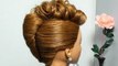 French twist hairstyle for medium hair. Prom updo tutorial