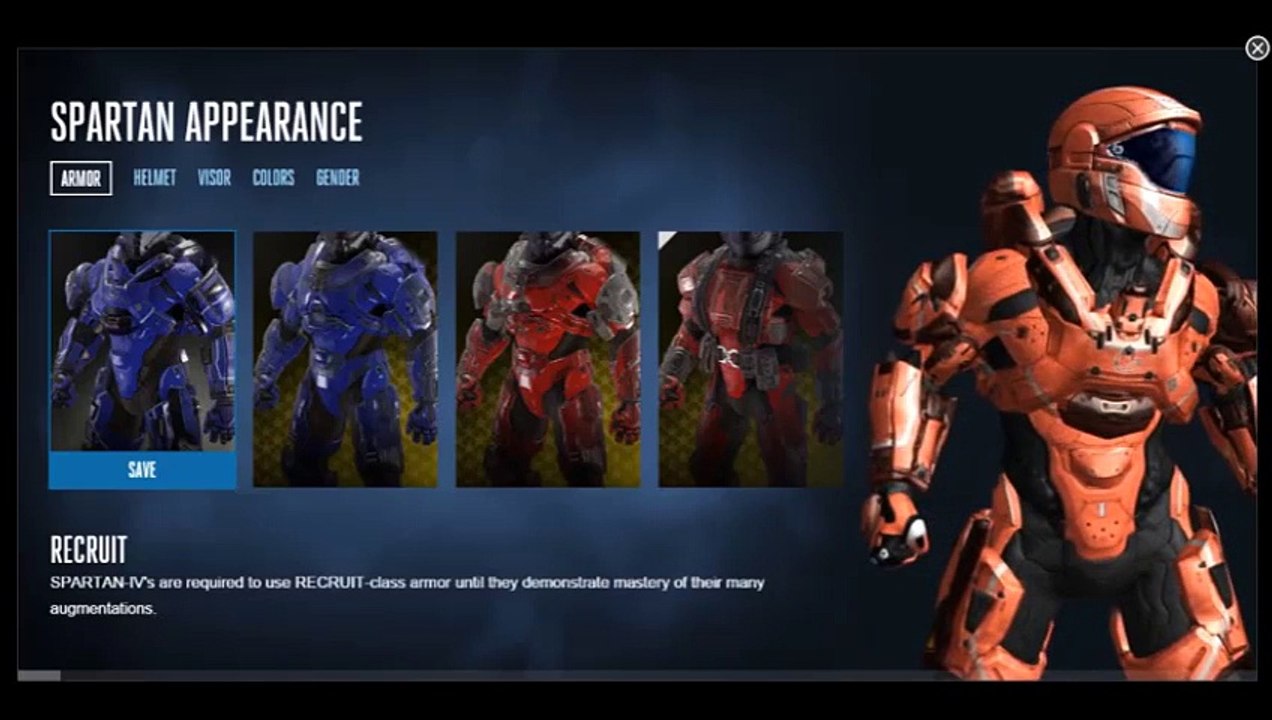 Halo 5 Customization - Armor - Recruit