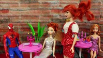 DisneyCarToys #Spiderman & Disney Princess Merida Romantic Dream Date and Mary Jane Fight