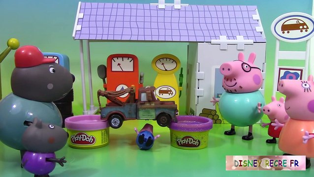 Papi Pig Garage Camion tow truck Grue Dépannage Remorquage de Papy Dog ♥ Grandad dog