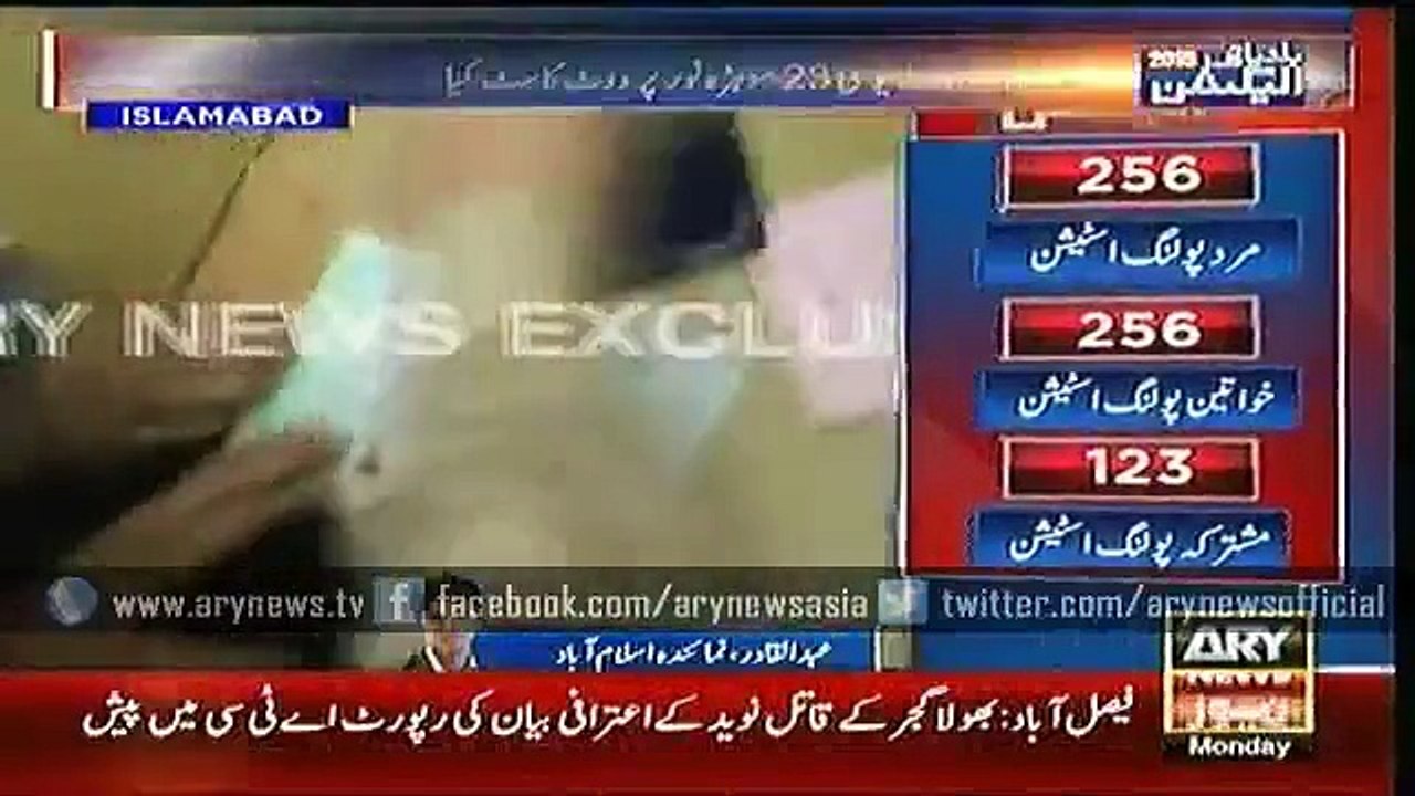 Exclusive video of Imran Khan casting his vote