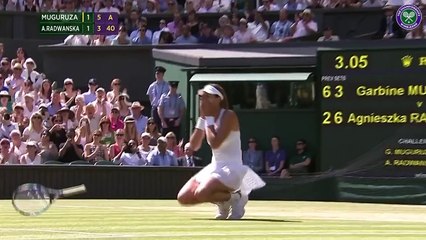 Garbine Muguruza cries tears of joy
