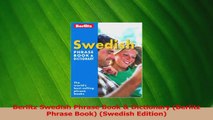 Download  Berlitz Swedish Phrase Book  Dictionary Berlitz Phrase Book Swedish Edition Ebook Free