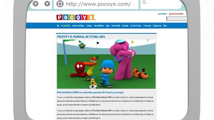 Divirta-se com a Copa do Mundo na web do Pocoyo!