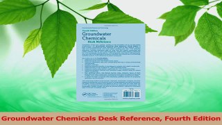 Download  Groundwater Chemicals Desk Reference Fourth Edition PDF Free