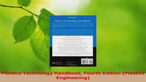 Read  Plastics Technology Handbook Fourth Edition Plastics Engineering Ebook Free