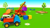 Leos POLICE CAR Kids 3D Educational Construction Cartoons for Children (мультики на англ