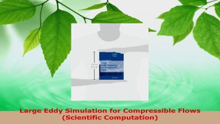 Download  Large Eddy Simulation for Compressible Flows Scientific Computation PDF Free