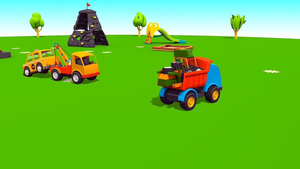 Leos LOADER / FORKLIFT TRUCK Kids 3D Construction Cartoons for Children Tutitu Cartoon s