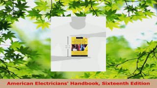 PDF Download  American Electricians Handbook Sixteenth Edition PDF Online