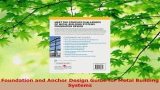Download  Foundation and Anchor Design Guide for Metal Building Systems PDF Free