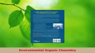 Download  Environmental Organic Chemistry Ebook Online
