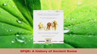Read  SPQR A history of Ancient Rome Ebook Free
