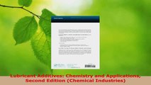 Download  Lubricant Additives Chemistry and Applications Second Edition Chemical Industries Ebook Online