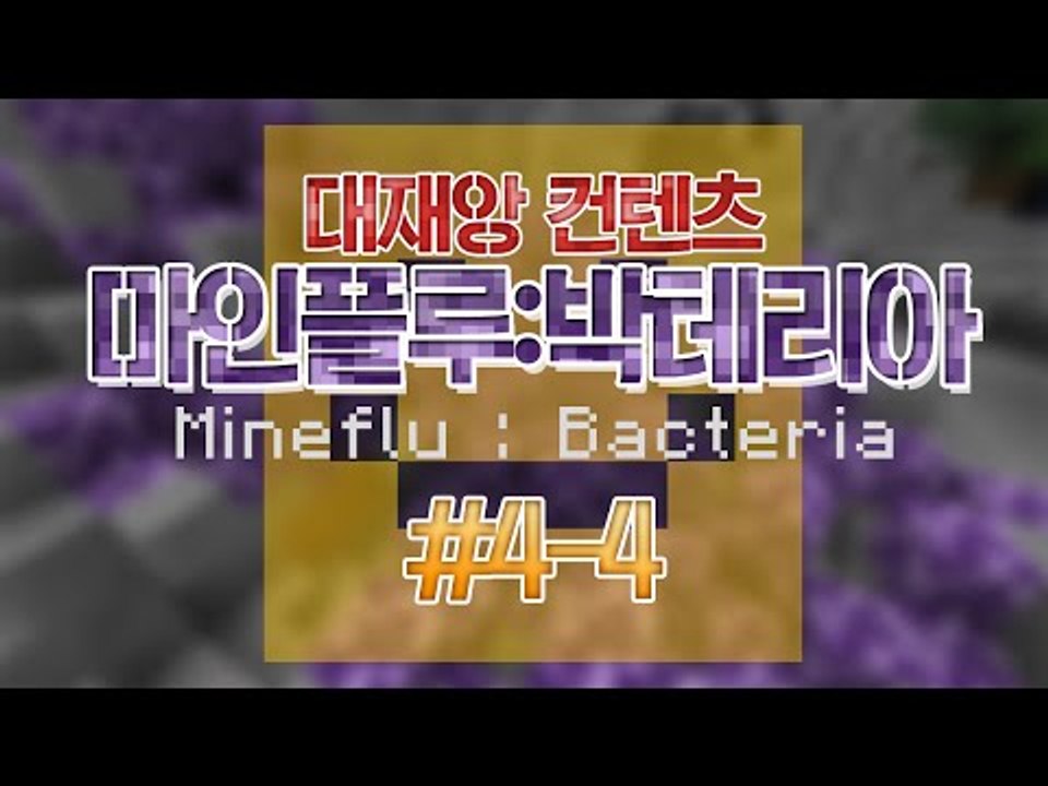 대재앙 컨텐츠 박테리아전쟁! 마인플루 4일차 4편![양띵TV미소]Minecraft[B...