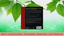 Read  Olins Construction Principles Materials and Methods PDF Online