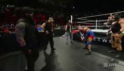 The Wyatt Family levels Big Show and Ryback Raw, January 4, 2016