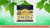 PDF Download  922 Decorative Vector Ornaments CDROM and Book PDF Online